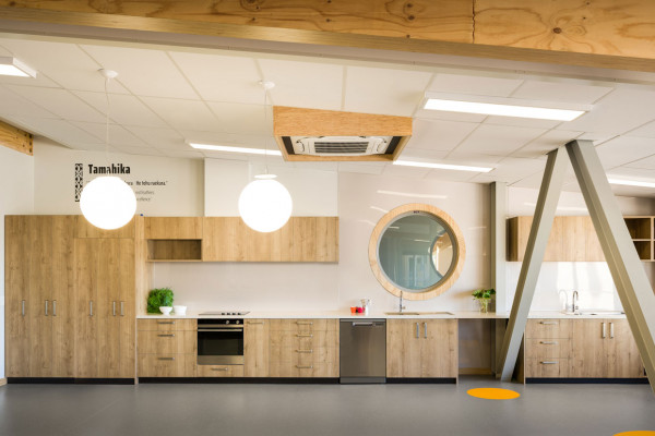 An Attractive and Hygienic Wall Lining for Redcliffs School