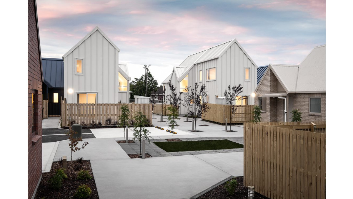 2020 Grand Prix Winner: Social Housing Development Rangiora by Rohan Collete Architects<br />
Photos by Dennis Radermacher, Lightforge