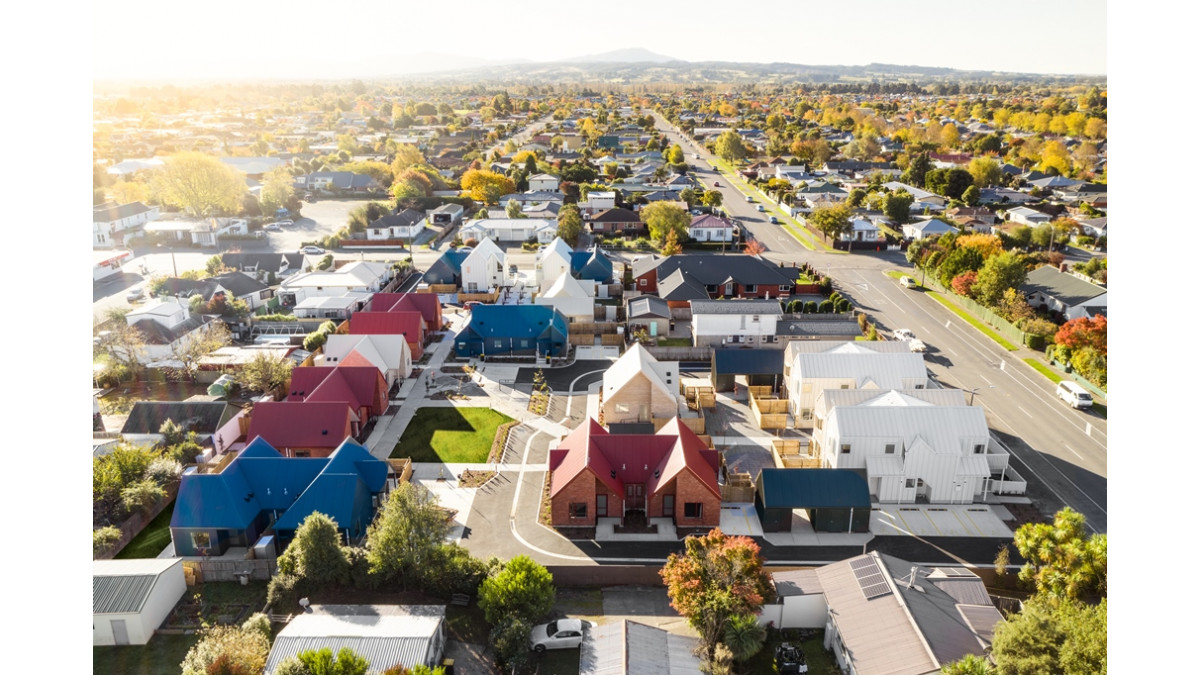 2020 Grand Prix Winner: Social Housing Development Rangiora by Rohan Collete Architects<br />
Photos by Dennis Radermacher, Lightforge