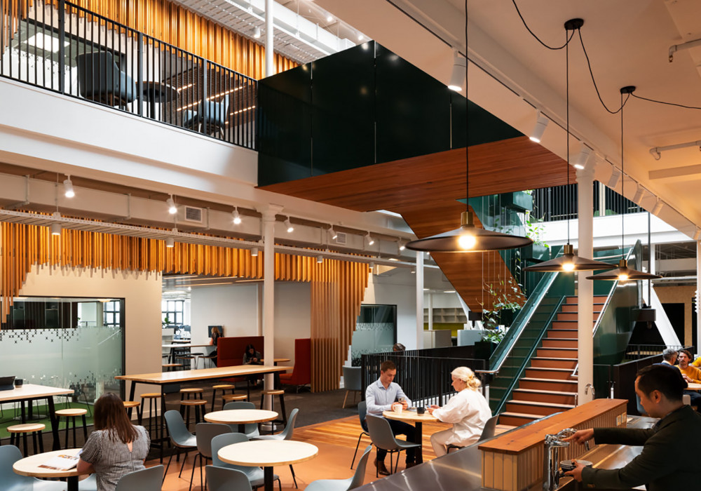 Austratus Ceiling + Wall Timber Batten System Proudly Specified in Cuba Street Farmers Heritage Building