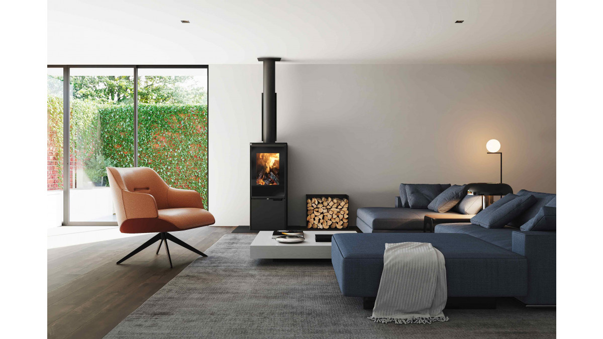 Modern and minimalist, the Spartherm Freestander compliments any interior. 