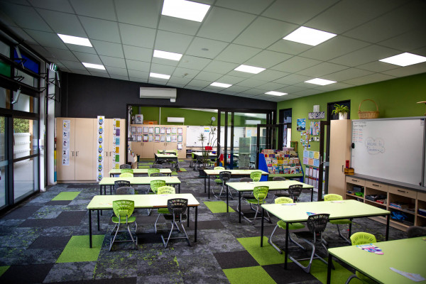 Colourful Carpet Tiles for Wainui School