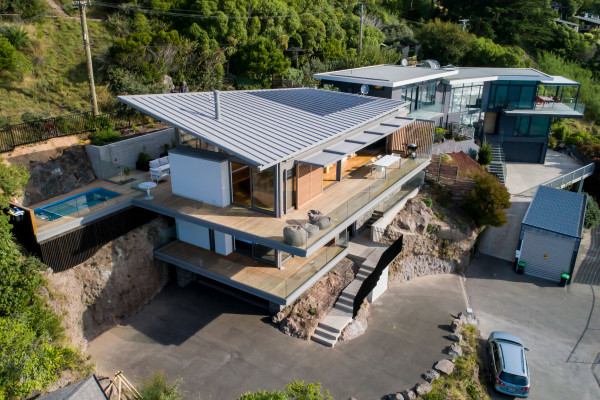 Sea-Side Sail Roof Featuring Solar-Rib with Unobtrusive Solar Power Generation