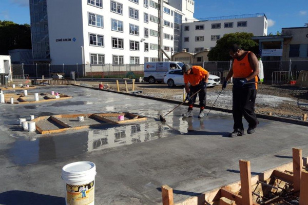 Gilt Edge Concrete Treatment Minimises Moisture for Hospital Wet Room Install