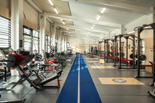 High Impact Gym Tiles Dampen Sound at St Andrews College Fitness Centre