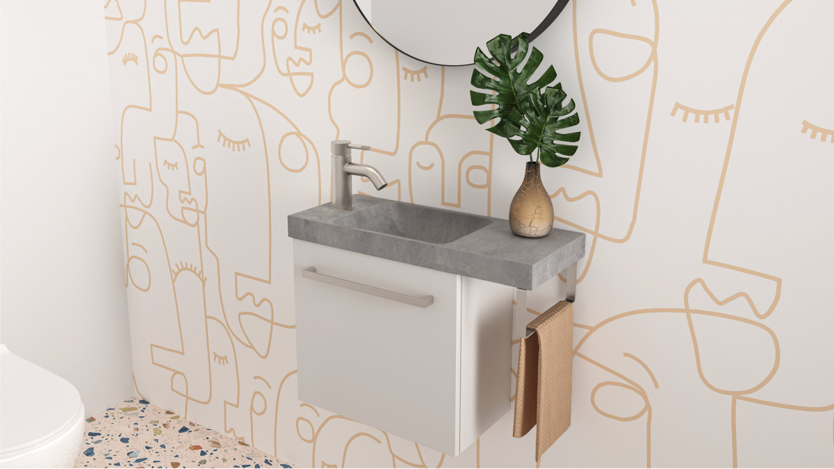 Sixty BARE wall vanity