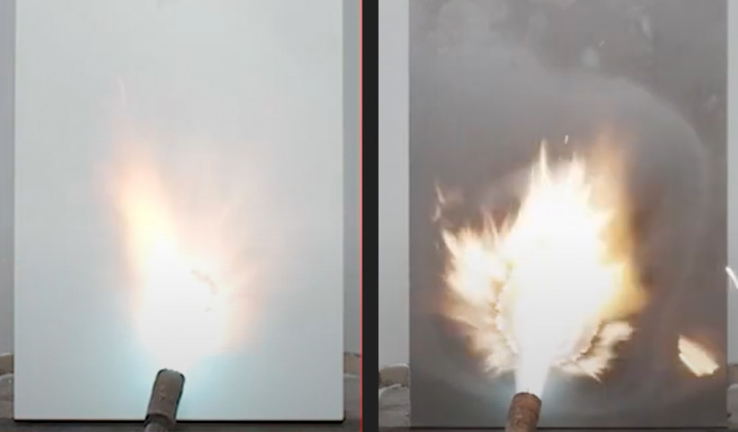 Blow Torch on Cladding: ALPOLIC NC/A1 vs Solid Aluminium