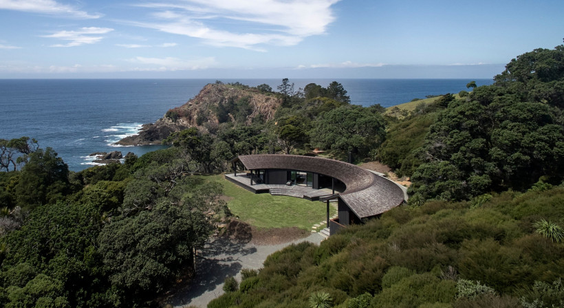 Open Spaces and Sliding Doors Characterise This Unique Coastal Build