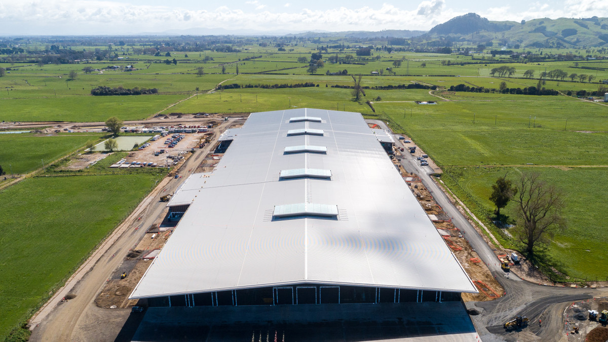 Kingspan’s KS1000RW Trapezoidal Roof Panel on Profile Group’s Hautapu Facility.