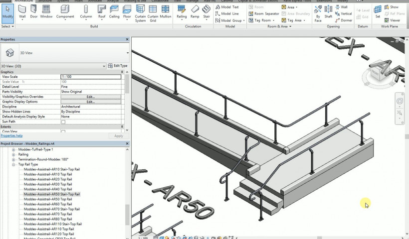 ArchiCAD, BIM, Revit and Tekla Downloads to Speed Up Balustrade and Handrail Design