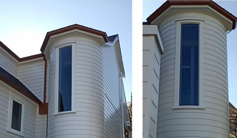 Curved Timber Weatherboards Resolve a Unique Cladding Challenge and Become a Design Feature