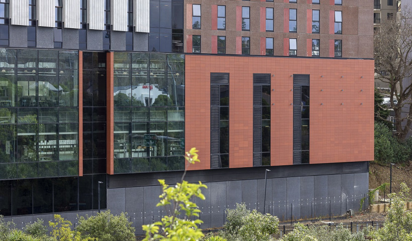 Ventilation Louvres at Student Hall Engineered to Withstand Hurricane Force Winds