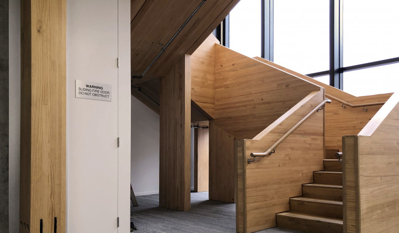 Hidden Fire Door Maximises Natural Light in Hutt Valley Health Hub