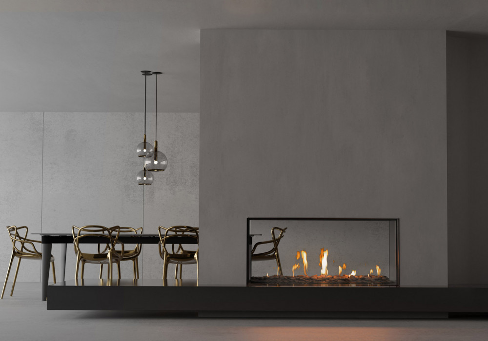 New Gas Fireplace Brings Maximum Drama to Interiors