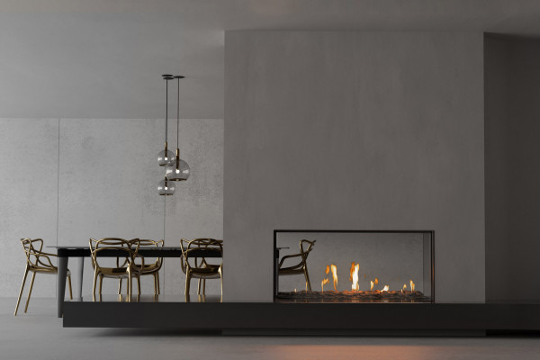 New Gas Fireplace Brings Maximum Drama to Interiors