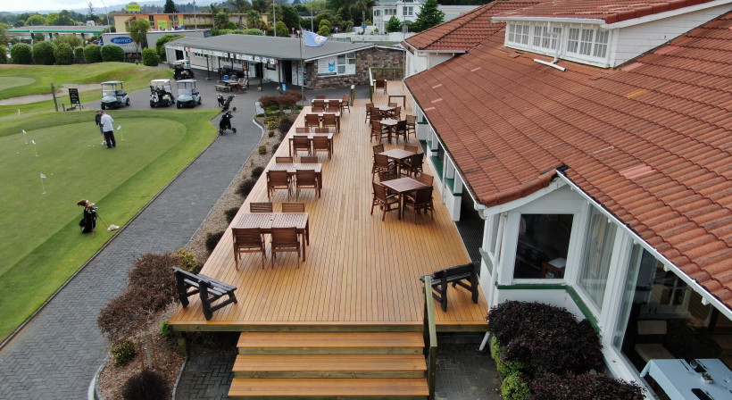 FSC-Certified Quartersawn KeyDeck Specified for Golf Club 