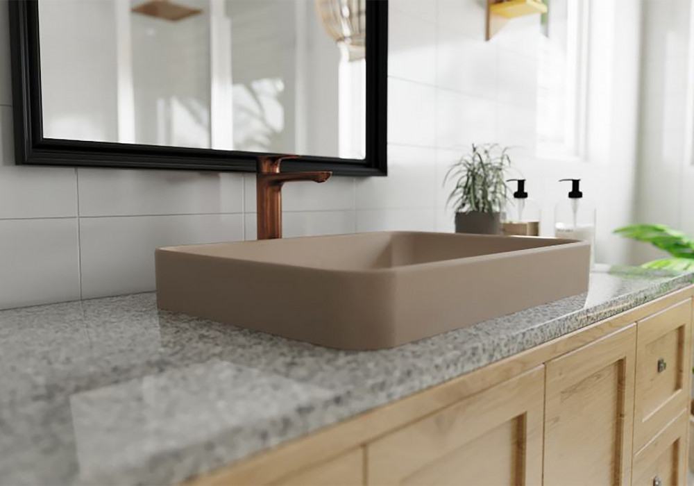New Basin Options Add Warmth to Bathrooms