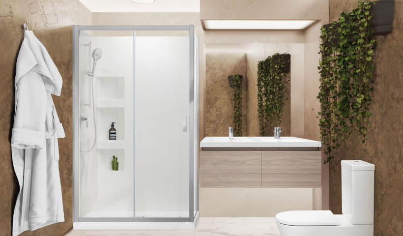 Maximise Space with the Side Recessed Shower Wall from Englefield