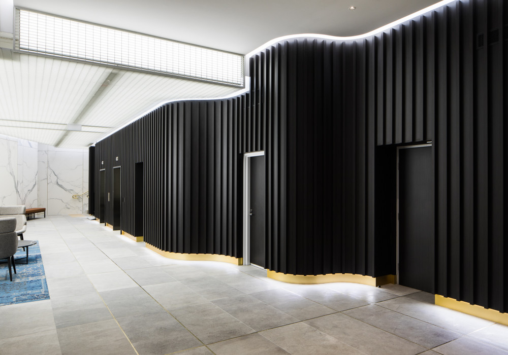 Covet Battens Add a Touch of Class to Hotel Lobby