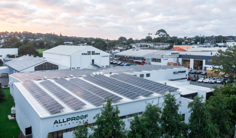 Allproof’s New Solar Panel Install Saves 50 Tonnes of CO2 Every Year