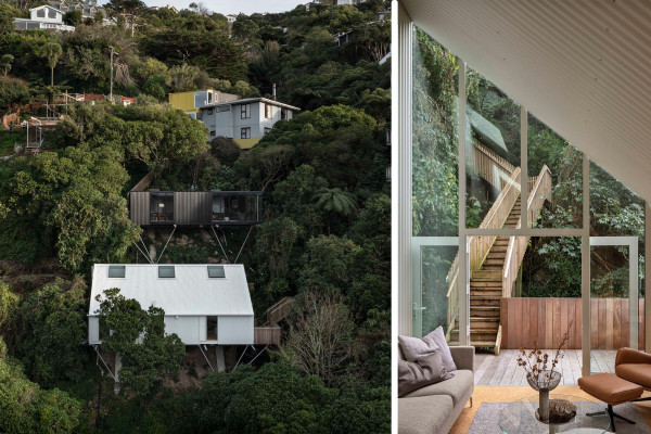 Hillside Habitats: COLORSTEEL Cladding Inside and Out
