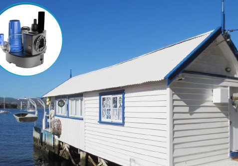 Plumbing Achieved for Boat Shed Converted into Guest Accommodation