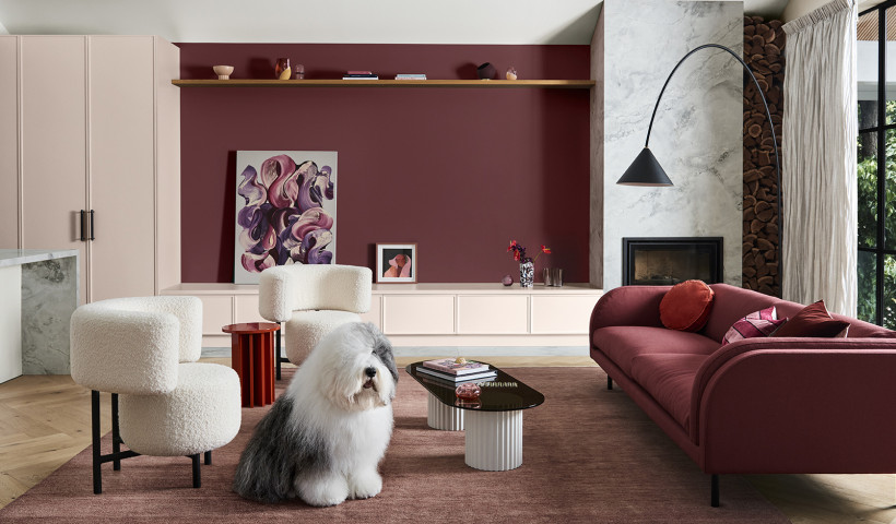 Dulux Autumn Trends: Reds, Pinks and Neutrals Create a Warm and Welcoming Space 