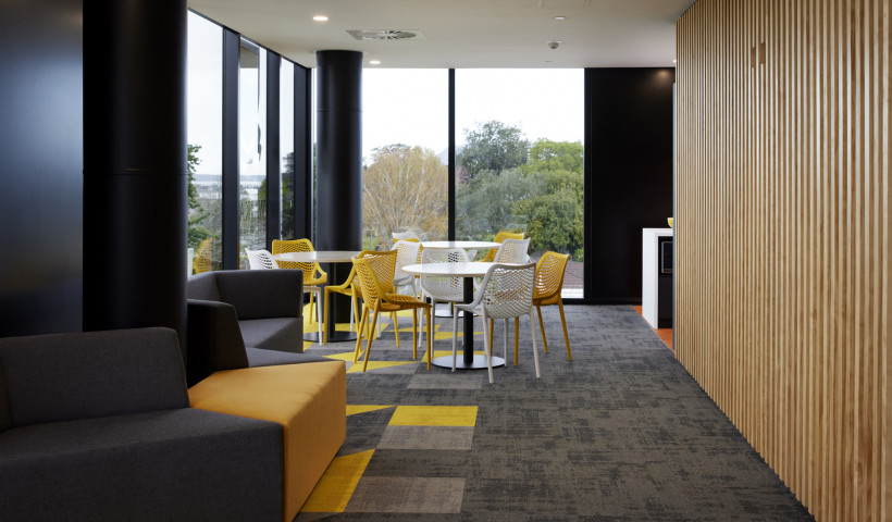 Colourful Carpet Tiles Bring Vibrance and Durability to Student Accommodation