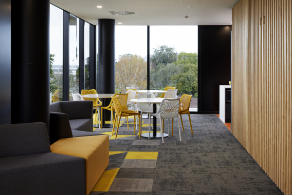 Colourful Carpet Tiles Bring Vibrance and Durability to Student Accommodation