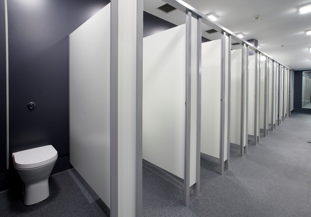 Resco Compact Laminate Spells Durability for Rugby Ground Restrooms