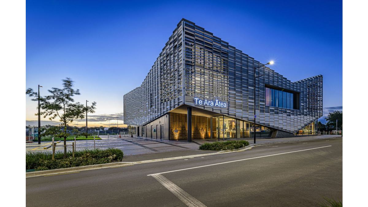 Te Ara Ātea had peaked corners to enliven the double-storey aesthetics.