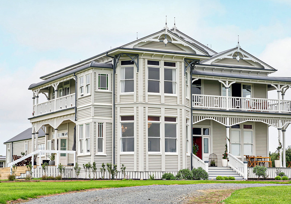 Marley Spouting Adds Pleasant Contrast to Vibrant Victorian Home
