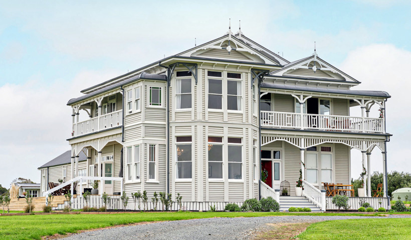 Marley Spouting Adds Pleasant Contrast to Vibrant Victorian Home