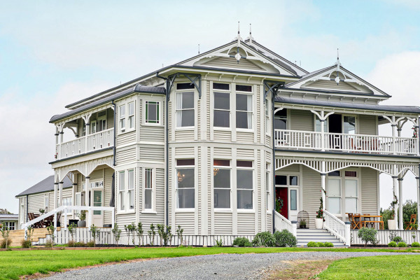 Marley Spouting Adds Pleasant Contrast to Vibrant Victorian Home