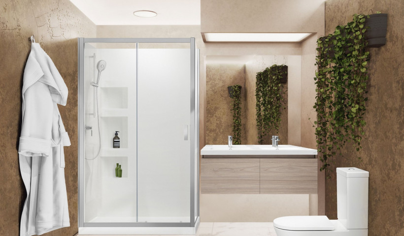 Maximise Space with the Side Recessed Shower Wall from Englefield