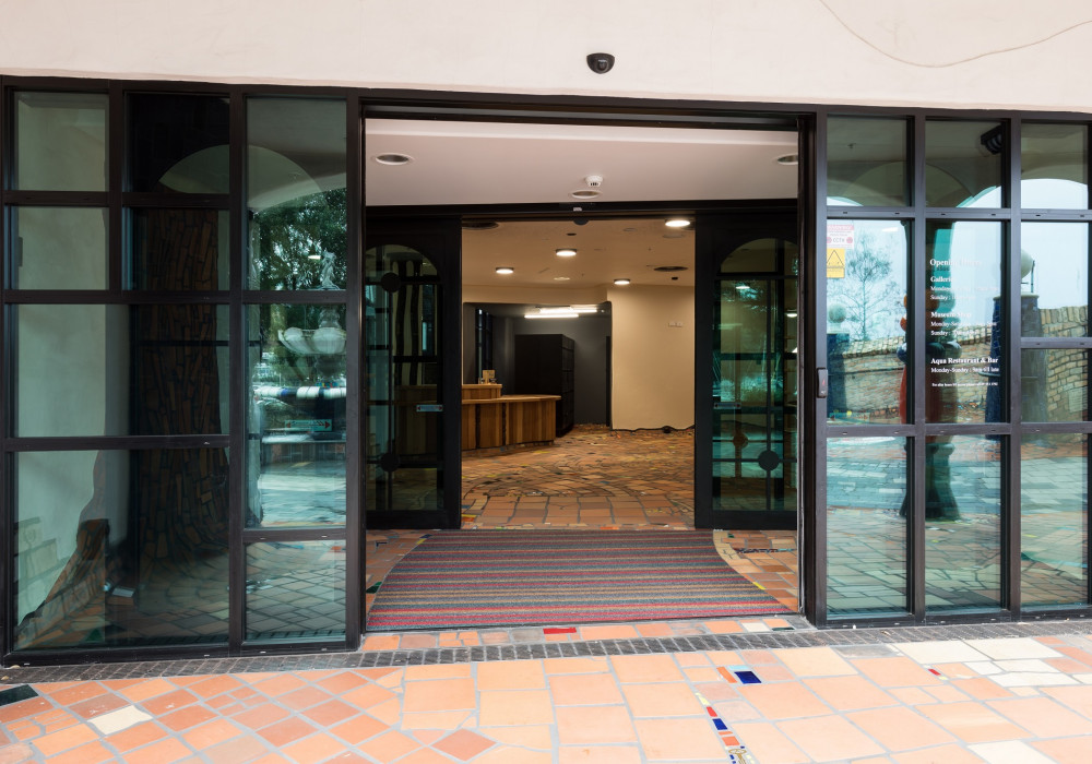 Colourful Curved Entrance Matting Chosen for Hundertwasser Art Centre