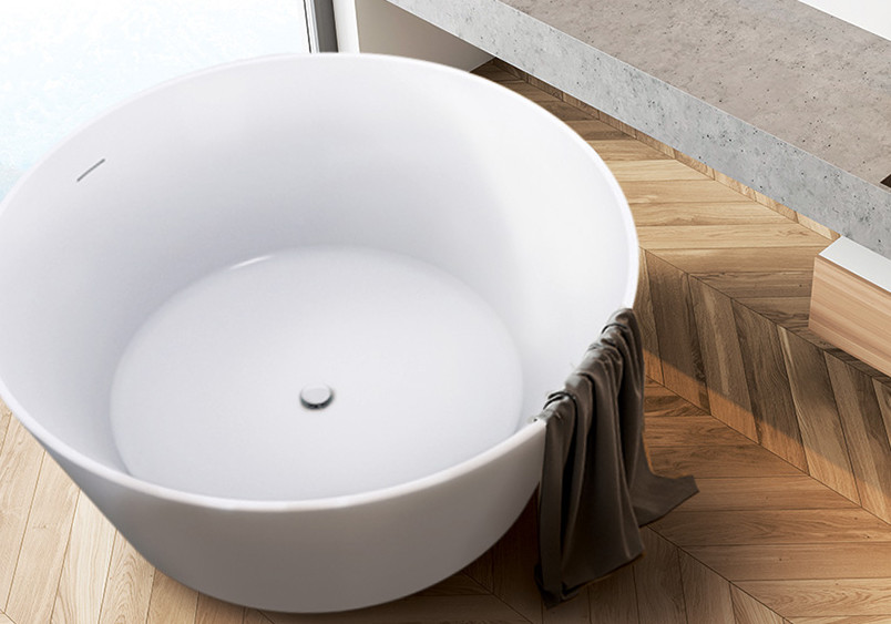 Introducing the New Evok Seamless Round Freestanding Bath