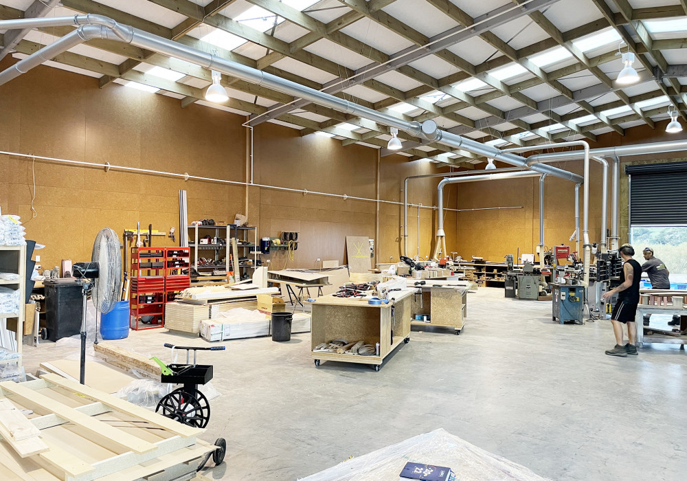 Versatility of Triboard Showcased in Multi-Use Carpentry Workshop