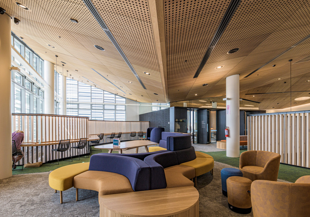 Décortech Acoustic Ceiling Brings Warmth of Timber to Te Ara Ātea