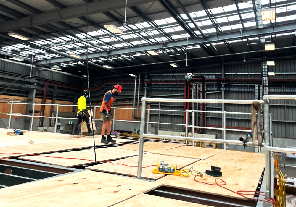 Quik Drive and Self-Drilling Screws Speed Up NZ Post’s New Mezzanine Floor Installation