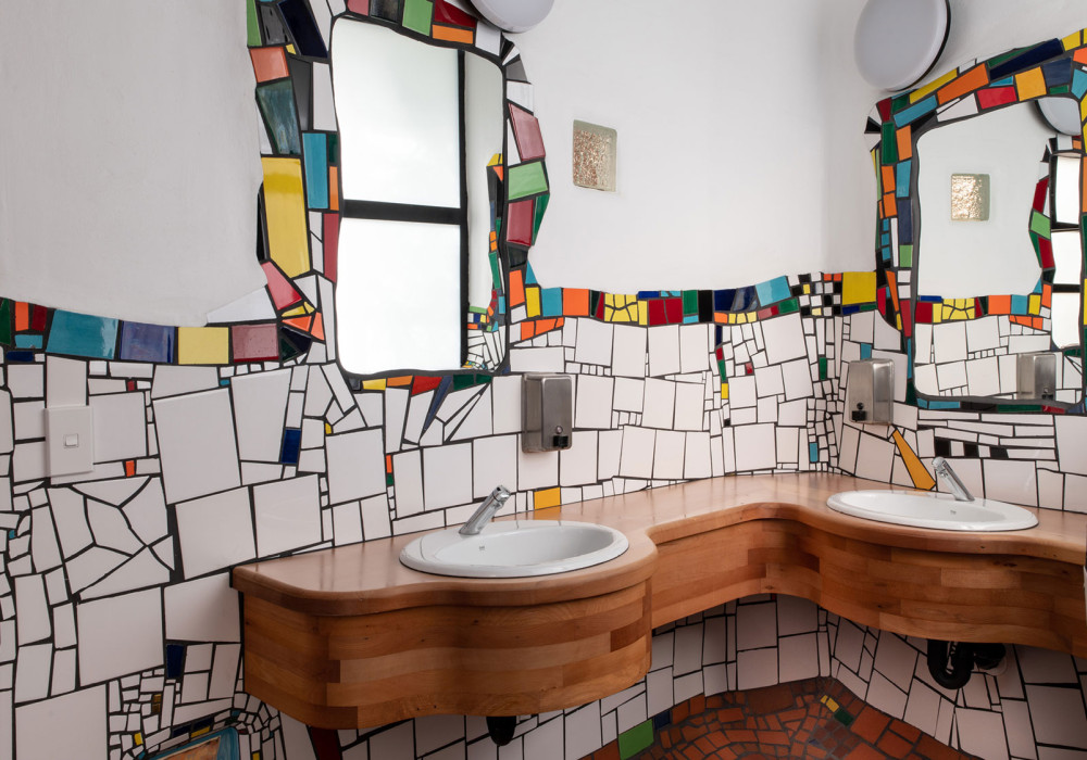 Stylish, Durable, Environmentally Friendly Bathroom Products Specified for Hundertwasser Art Centre