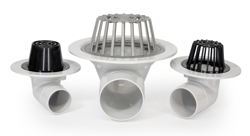 New Side Outlet Roof Drains
