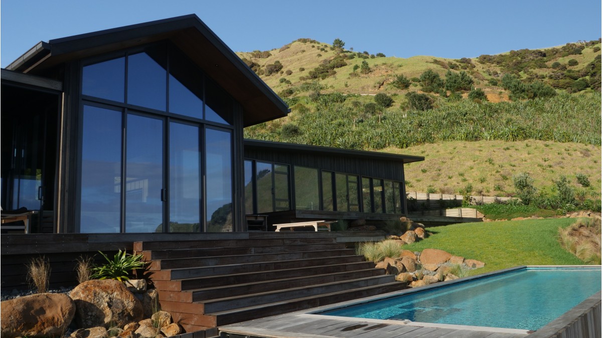 Matt and Kaylene's 'big ticket item' is APL Architectural Series sliding doors which provide the family with beachfront views.