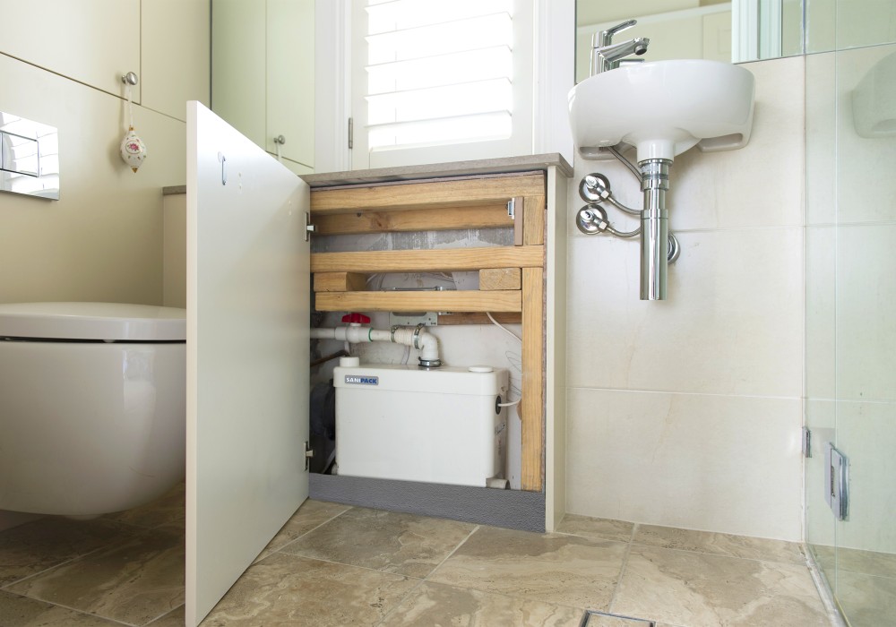 Kitchen Relocation and New Ensuite Made Possible with Saniflo