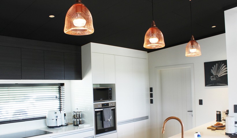 A Bold Black Ceiling with Triboard TGV