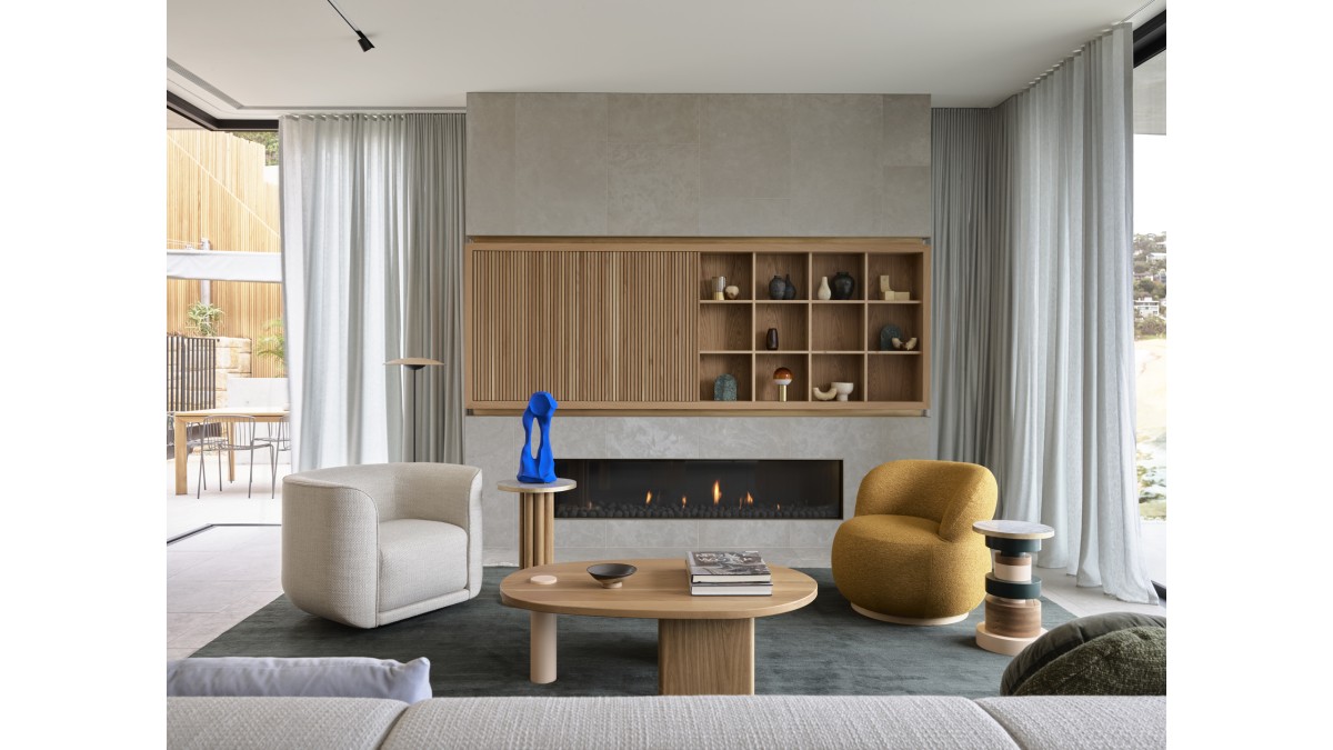 Escea DS1900 Gas Fireplace | Whale Beach House | Studio Johnston