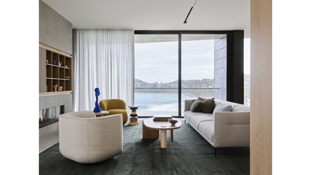 Escea DS1900 Gas Fireplace | Whale Beach House | Studio Johnston
