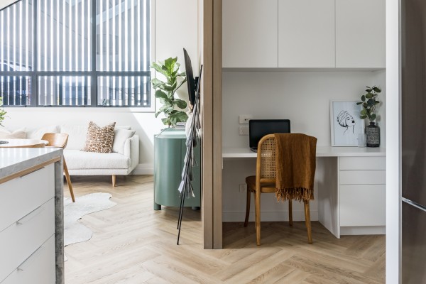 Stylish Herringbone Flooring without the Maintenance 