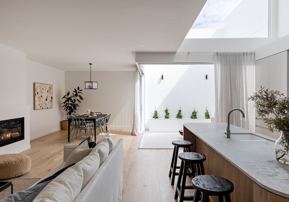 Luxury Duplex Features Escea Gas Fireplaces