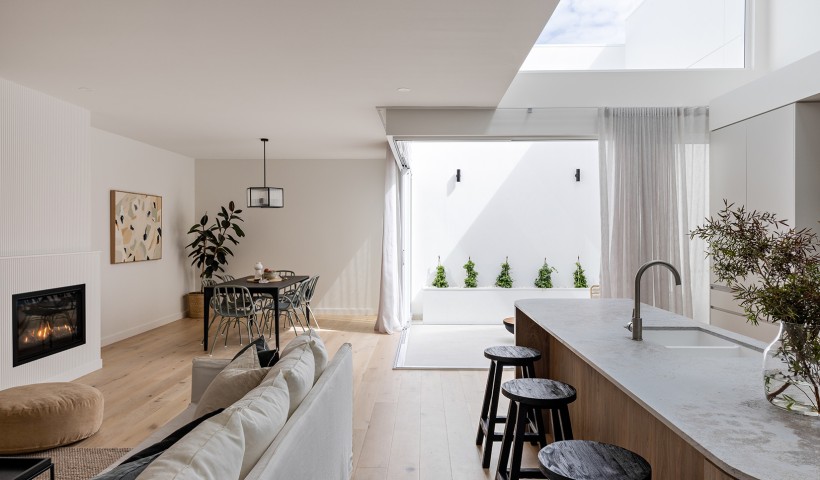 Luxury Duplex Features Escea Gas Fireplaces